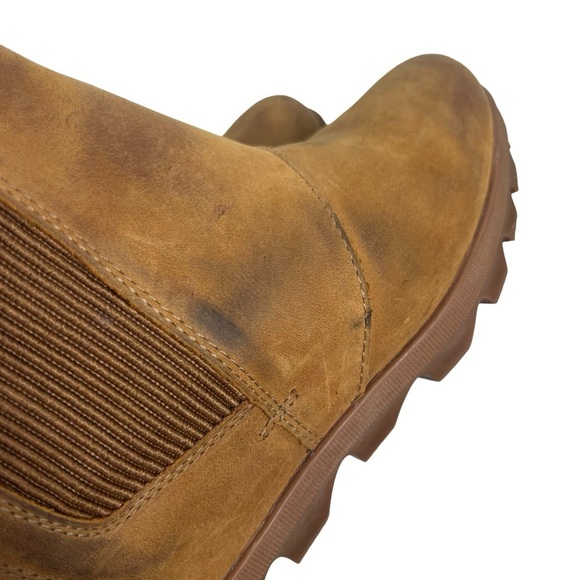 SOREL Joan Of Arctic Tan Leather Wedge II Bootie | 7.5 - Picture 7 of 12